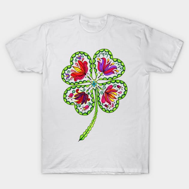 Four-leaf clover T-Shirt by kasmodiah